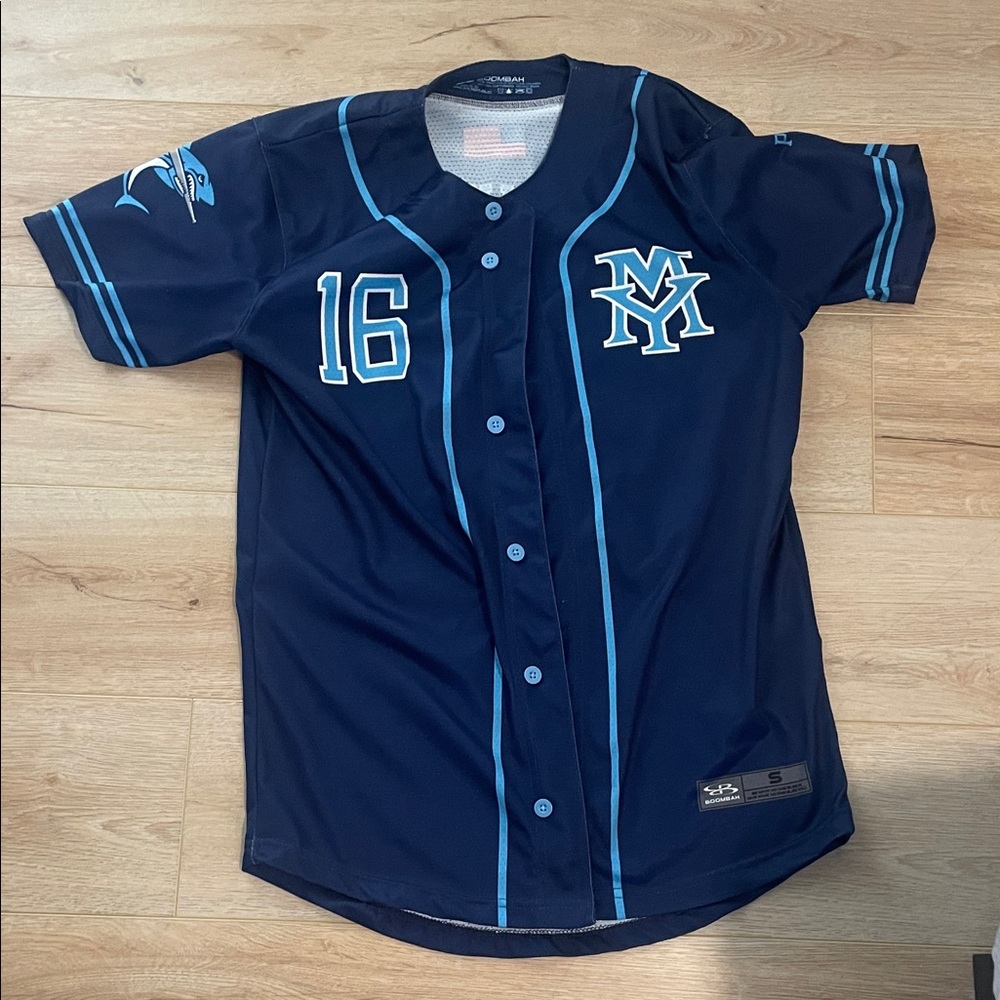 Men's Navy Blue Baseball Jersey